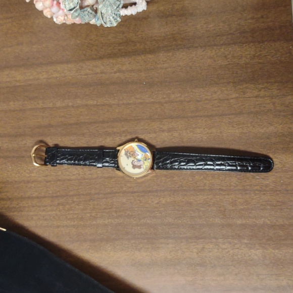 Disney Beauty and the Beast Black and Gold Pouch With Musical Watch - Picture 7 of 11